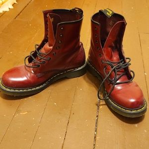 Rarely worn Burgundy Doc Martens